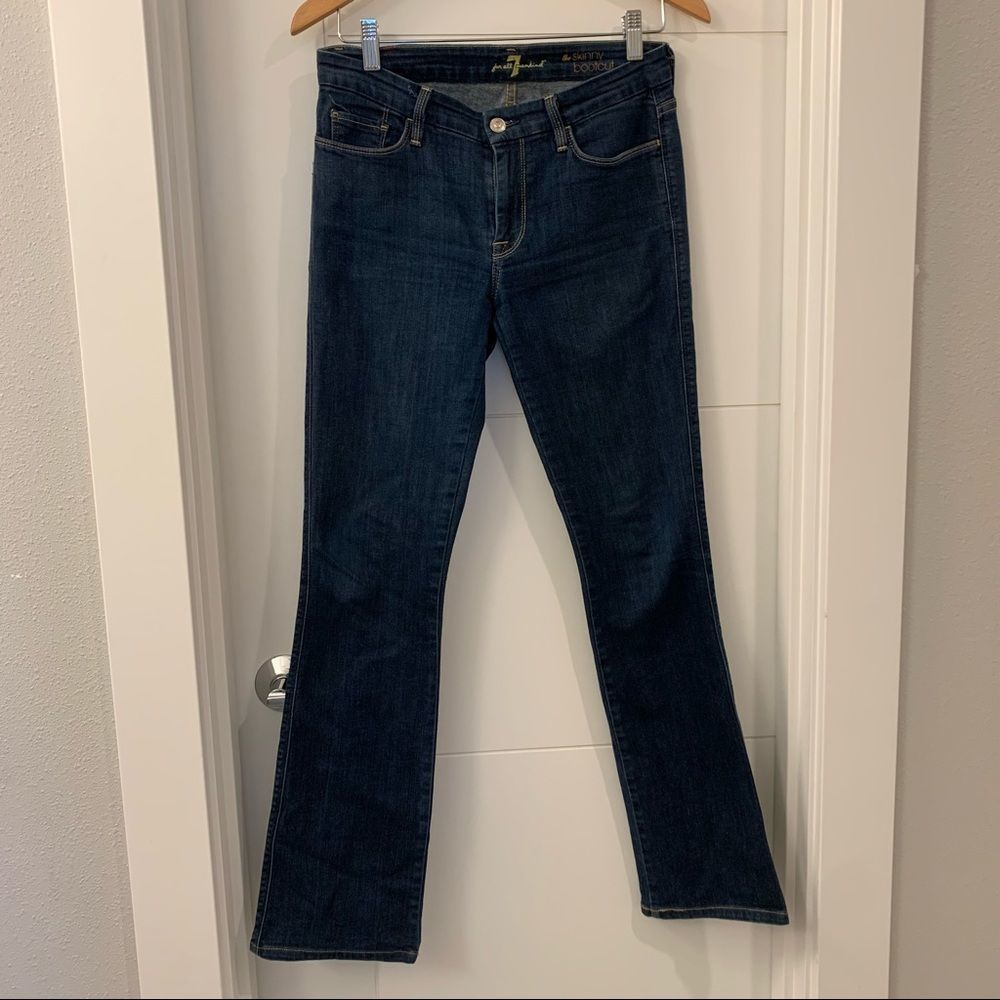 7 for all Mankind Skinny Bootcut Denim Jeans 28